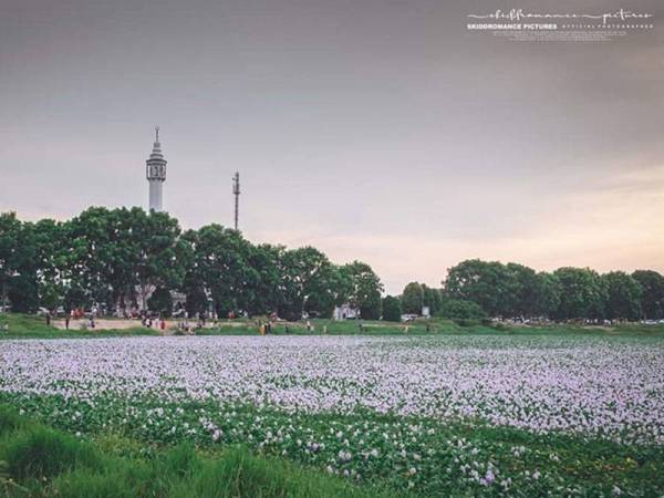 Keindahan panorama di Taman Semabuk Perdana, Melaka Tengah bagaikan seolah-olah berada di Seoul, Korea Selatan. - Foto Facebook Skiddromance Picture