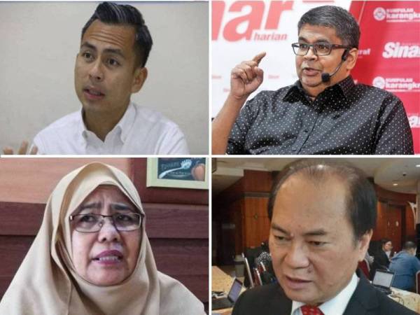 Dari kiri atas: Fahmi Fadzil dan Dr Rais Hussin
Dari kiri bawah: Hamidah Osman dan Ronnie Liu