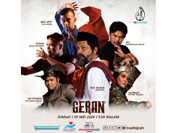 Filem Geran bersiaran jam 9 malam ini.