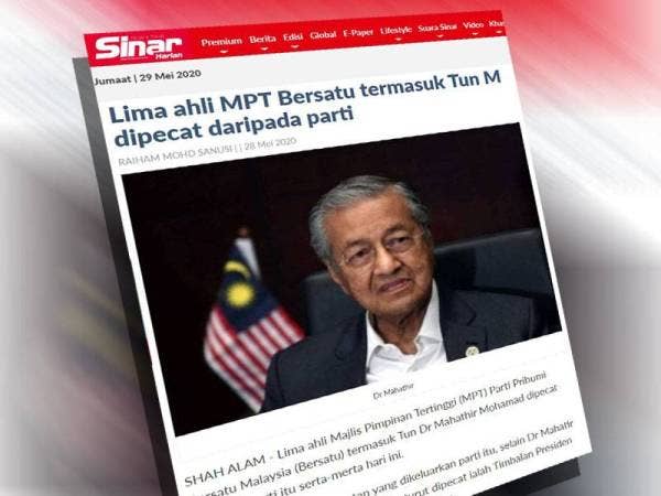 Keratan artikel Sinar Harian semalam.