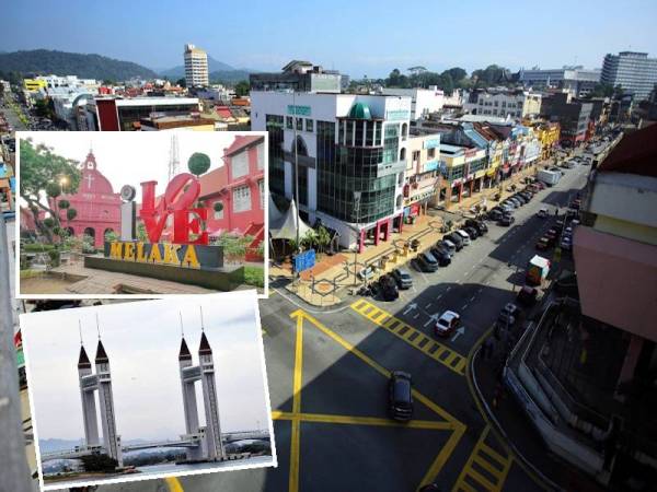 Melaka, Kuala Terengganu, Seremban bandar paling bahagia