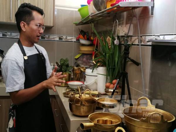 Perkongsian video masakan menggunakan peralatan tembaga menarik perhatian ramai. 