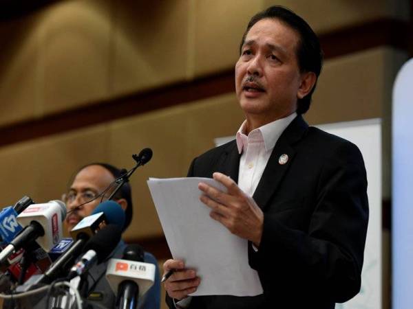 Dr Noor Hisham semasa sidang media harian berkaitan jangkitan Covid-19 di Kementerian Kesihatan hari ini.  Foto: Bernama