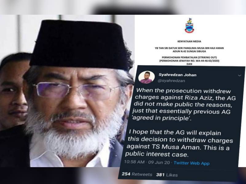 Tangkap layar Twitter Syahrezan Johan.