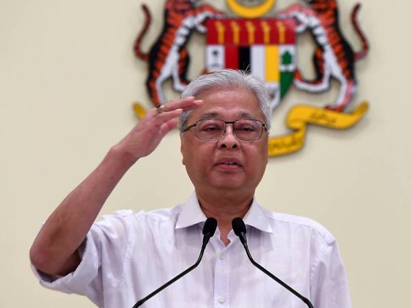 Datuk Seri Ismail Sabri Yaakob ketika sidang media harian di Perdana Putra hari ini. - Foto Bernama