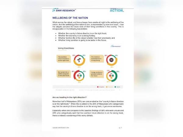 Dapatan yang dikongsi Emir Research mengenai sokongan rakyat sekiranya PRU15 diadakan dalam tempoh terdekat.