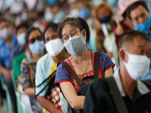 Thailand merekodkan jumlah keseluruhan 3,158 kes dengan 58 kematian.