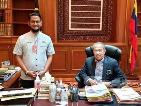 Gambar pertemuan Sheikh Umar dengan Muhyiddin pada 15 Jun lalu di Bangunan Perdana Putra.