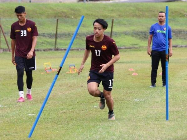 Luqman menjalani latihan bersama skuad Selangor 2 baru-baru ini. - Foto FA Selangor