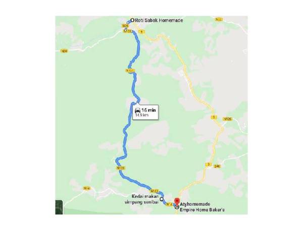 Cadangan laluan alternatif.