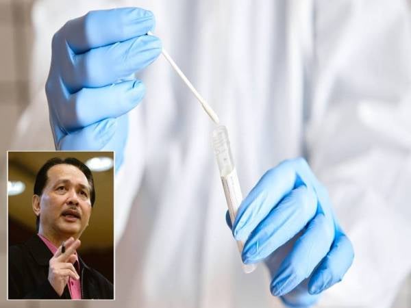 Ujian calitan hanya akan dibuat sekiranya mereka mengalami gejala Covid-19. Gambar Kecil:Dr Noor Hisham Abdullah