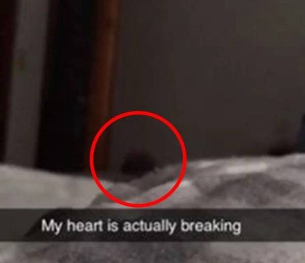 Satu bayang kecil tiba-tiba muncul dalam satu rakaman video ini. - Foto Reddit