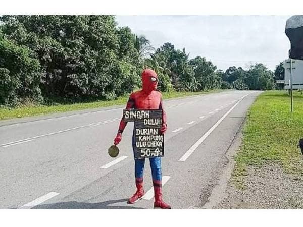 Idea itu bertujuan memberi kelainan selain strategi jualannya kerana terlalu banyak penjual durian ketika ini.