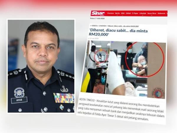 Ayob Khan Mydin Pitchay, Laporan Sinar Harian sebelum ini.