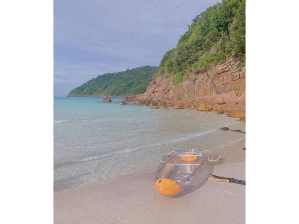 'Kayak transparent' (telus) adalah antara yang paling popular di kalangan penghuni The Taaras Beach & SPA Resorts.