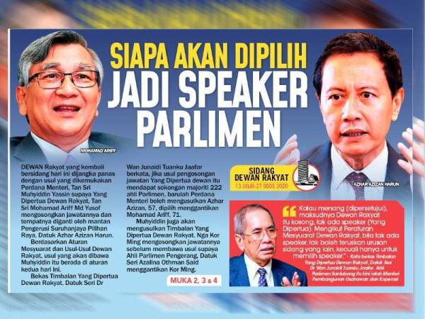 Siapa Akan Dipilih Jadi Speaker Parlimen