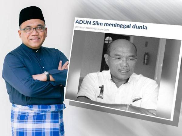 Mohd Khusairi disahkan meninggal dunia di Hospital Bentong, Pahang akibat serangan jantung petang tadi. Gambar kiri: Mohammad Zahir