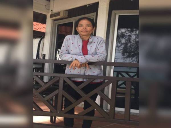 Pembantu rumah dikenali sebagai Darmi yang dipercayai melarikan wang tunai milik majikannya pagi semalam. - Foto ihsan PDRM