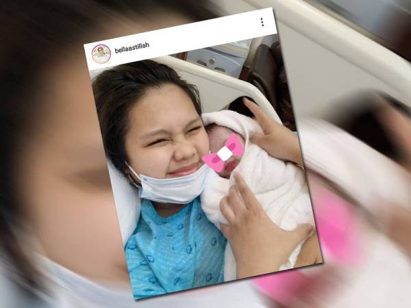 Bella umum kelahiran puteri kesayangannya di Instagram hari ini. - Foto Instagram Bella