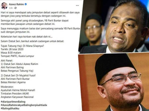 Hantaran Abdul Azeez di Facebook mengenai persetujuan beliau untuk berdebat dengan Mujahid.