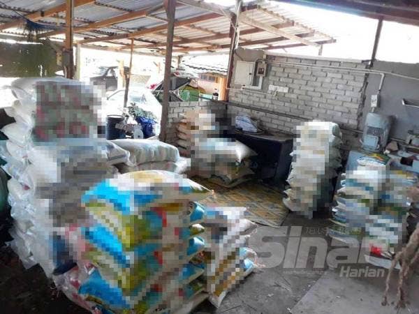 Sebuah stor simpanan di Kampung Kebit yang diserbu PGA Batalion 9 semalam. 