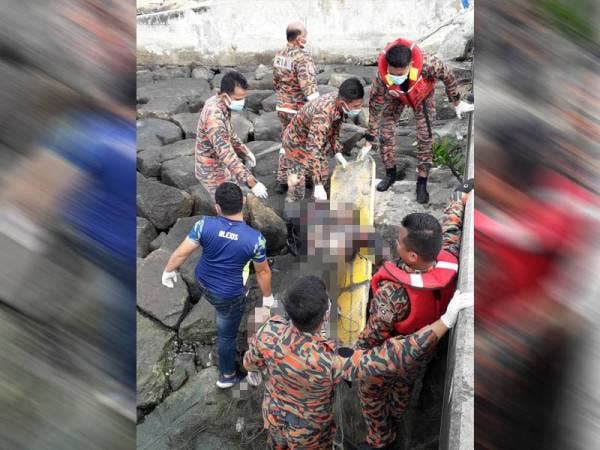 Mayat mangsa dibawa ke Hospital Seberang Jaya untuk proses bedah siasat pagi tadi. 