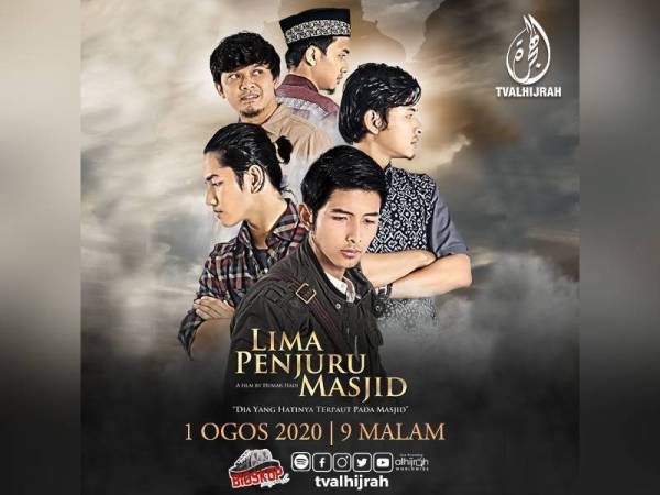 Lima Penjuru Masjid antara filem yang akan ditayangkan menerusi saluran TV Alhijrah pada Aidiladha ini.