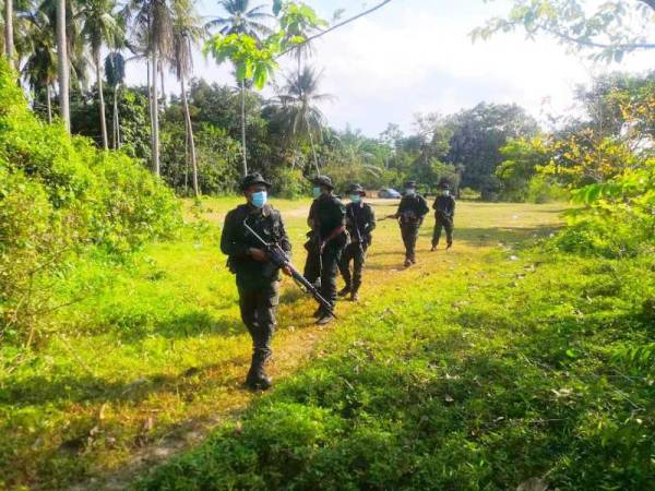 Pasukan PGA Briged Tenggara turut diberikan tanggungjawab untuk melakukan penugasan menjaga sempadan.