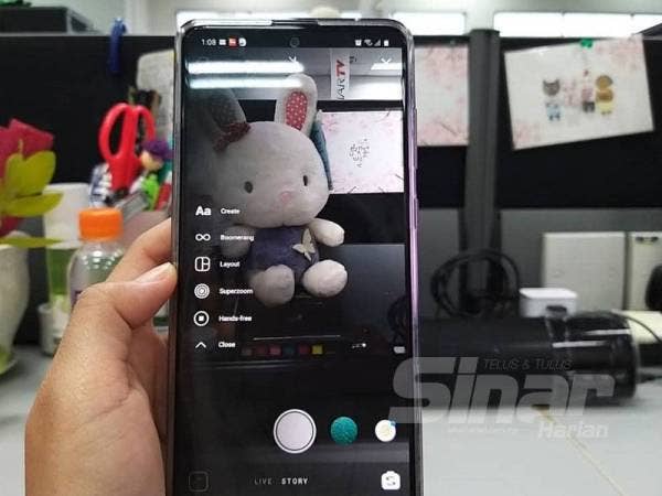 Pilihan Reels tersedia di aplikasi Instagram.