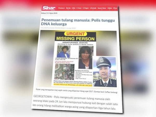 Laporan Sinar Harian 6 Julai lalu.