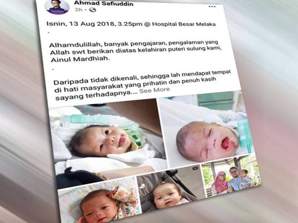 Ahmad Safiuddin meluahkan rasa, kasih dan sayang terhadap Ainul Mardhiah.