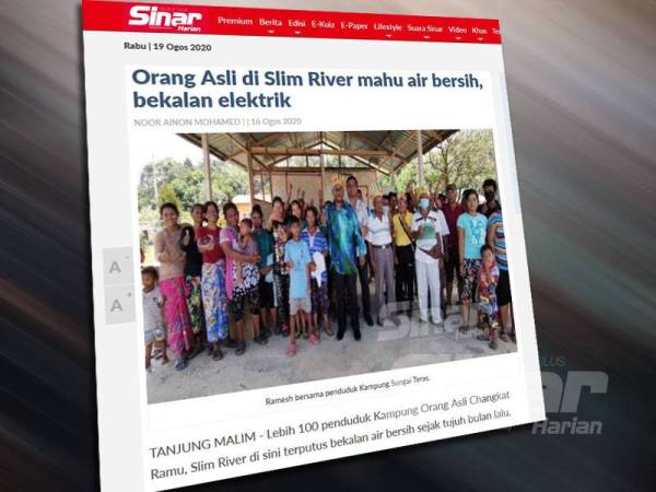 Laporan Sinar Harian Ahad lalu.