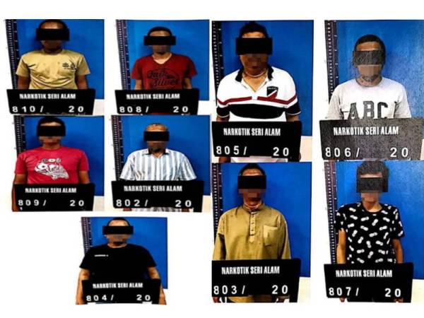 Suspek yang ditahan dipercayai terlibat dengan salah guna daun ketum.