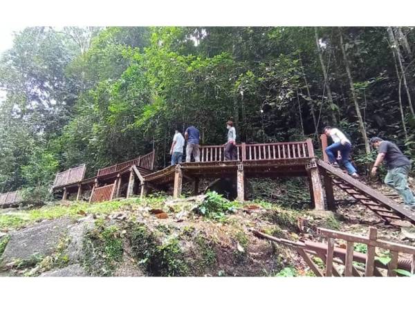 Laluan pejalan kaki di Hutan Lipur Jeram Tengkek akan dinaik taraf.