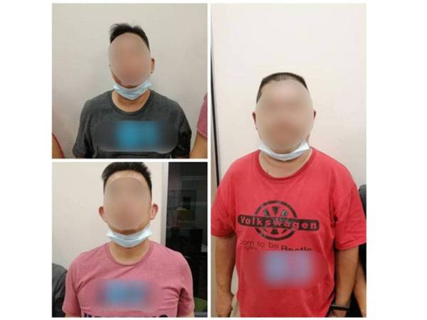 Tiga suspek ditahan dan 4,117 botol serta tin minuman keras dirampas dari sebuah rumah di bandar Permas, Johor Bahru semalam.