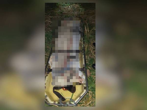 Mayat mangsa yang ditemui dalam longkang sedalam 20 kaki berhampiran Taman Vista Valley semalam.