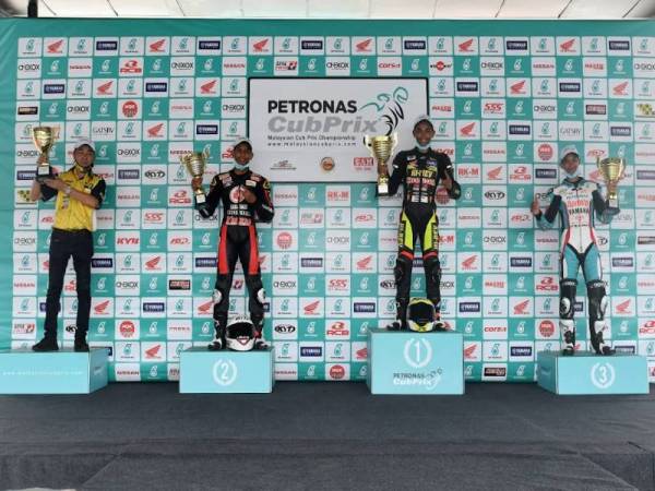 Empat terbaik Pusingan 3 Kelas CP150 di Sepang hari ini.