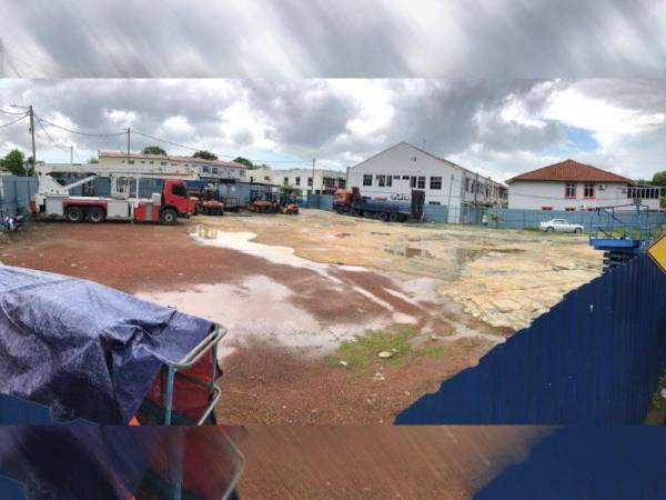 Kawasan lapang di tanah itu kini menjadi pusat simpanan kenderaan berat di Taman Seri Selendang, Batu Berendam.