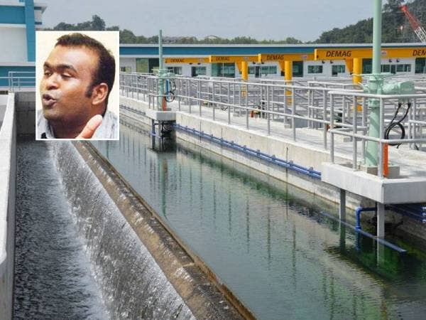 Pembinaan Loji Rawatan Air Langat 2 bernilai RM4 bilion dijangka berupaya membekalkan air bersih dan terawat kepada kira-kira 1.87 juta pengguna. Gambar kecil: S Piarapakaran