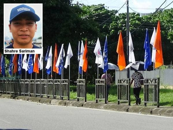 Bendera parti yang bertanding pada PRN Sabah.