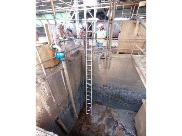 Mangsa ditemui terjatuh dalam terjatuh ke dalam tangki kumbahan minyak sawit di sebuah kilang di Rim pagi tadi