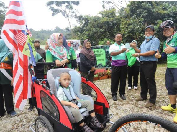 Penganjuran program berkenaan mencatatkan sejarah baharu di mana ia merupakan penyertaan pertama peserta OKU untuk membuat kayuhan ke Bukit Fraser.