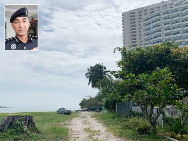 Tiada operasi SAR dijalankan pihak polis hari ini di kawasan Pulau Tikus berdekatan sebuah hotel di Tanjung Bungah. Gambar kecil: Soffian Santong