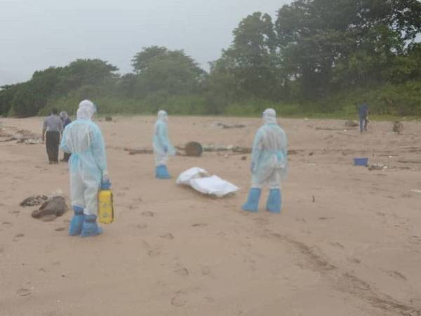 Mayat ketujuh dipercayai PATI warga Indonesia ditemui di Pantai Teluk C Bandar Penawar di Kota Tinggi semalam.