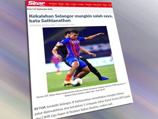 Laporan Sinar Harian sebelum ini.