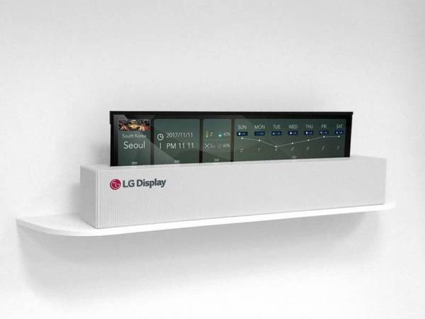 Televisyen boleh gulung dikeluarkan LG.