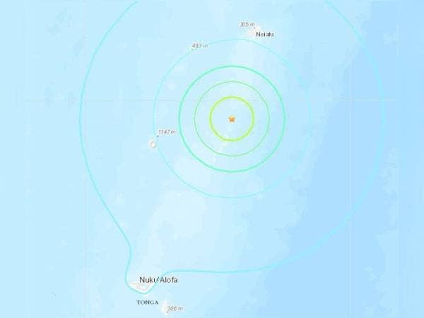 Gempa bumi kuat berukuran 6.3 pada skala Richter melanda Kepulauan Tonga pada jam 9.13 pagi ini.