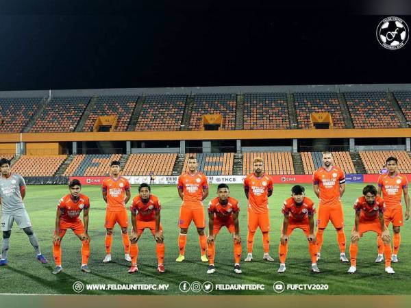 Barisan pemain yang memperkuat skuad The Fighters pada saingan Liga-M musim ini. - Foto FB Felda United FC