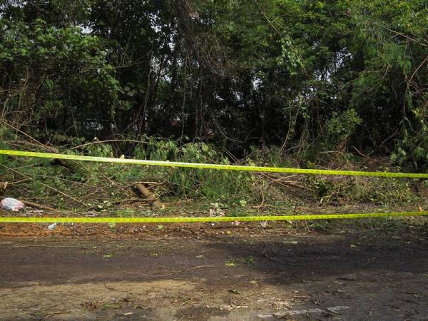 Lokasi pencemaran di Kawasan Perindustrian Nilai, Jalan Emas.