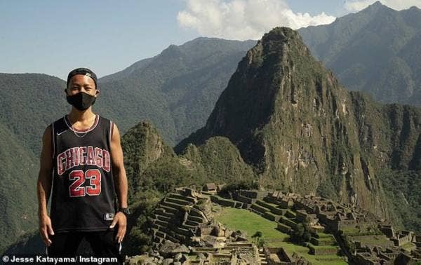 Hasrat Takayama akhirnya tercapai untuk memasuki Macchu Picchu selepas terkandas sejak Mac lalu akibat pandemik Covid-19. - Foto Agensi